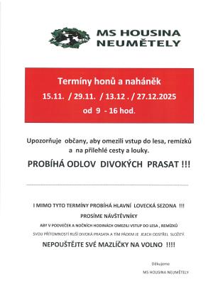 MS Housina informuje